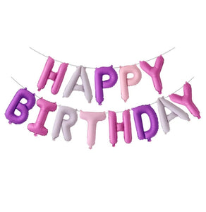 Buchstaben "Happy Birthday" Folienballon Luftballon aufblasbar
